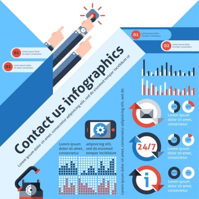 Contact Us Infographics – Free Download, Free Stock Photo