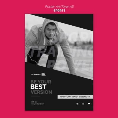 Sports Ad Flyer Template – Free Download