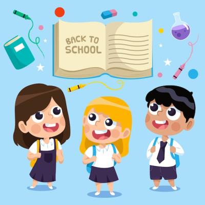 Back to School Illustrations for Children – Free Download