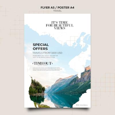 Travel Poster Template – Free Download, Download Free Stock Photo