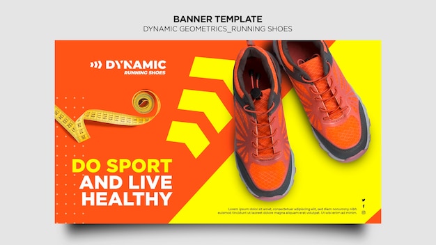 Running Shoes Banner Template – Free Download, Download Free Stock Photo