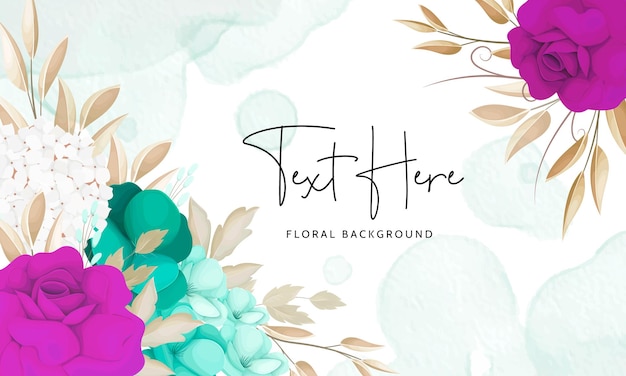 Beautiful Watercolor Floral Background – Free Stock Photo for Download