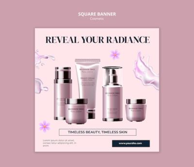 Cosmetic Template Design – Free Download, Download Free Stock Photo