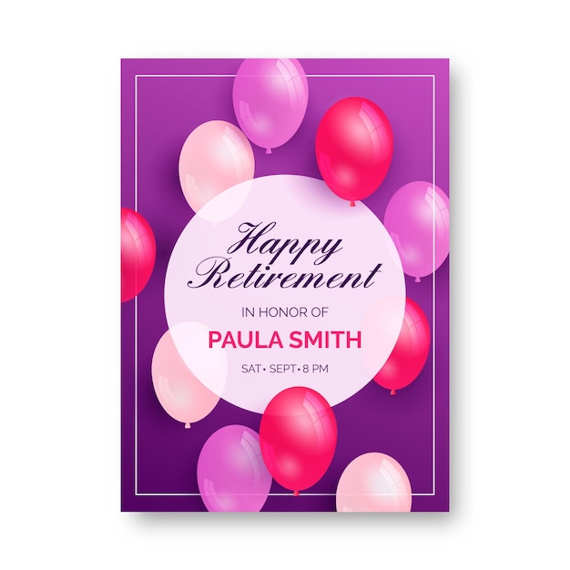 Creative Retirement Greeting Card Template – Free Download