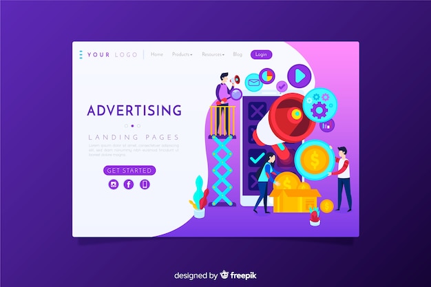 Advertising Landing Page – Free Download, Download Free Stock Photo