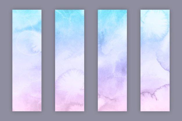 Watercolor Bookmark Illustration Set – Free Download, Download Free Stock Photo