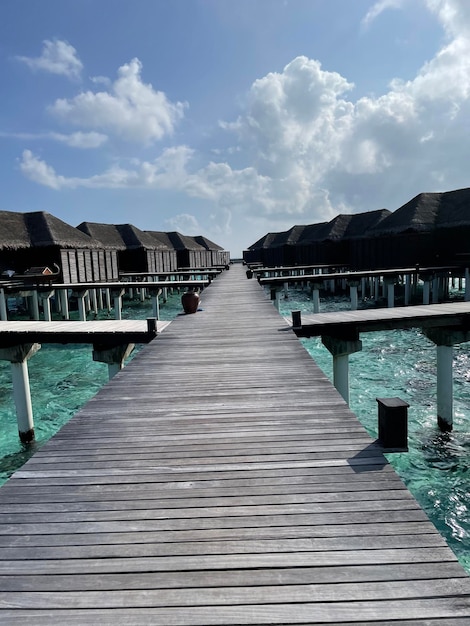 Tropical Beach and Water Bungalows in the Maldives – Free to Download