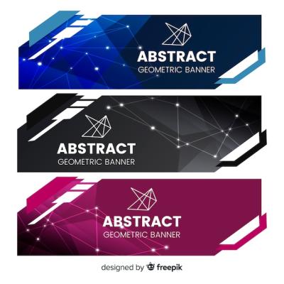 Geometric Shapes Banner Pack – Download Free Stock Photos