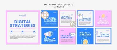 Instagram Post Marketing Strategy Templates – Free Download