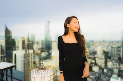 Beautiful Young Asian Woman at Rooftop Bar and Restaurant – Free Stock Photo, Download Free