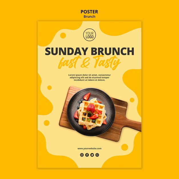 Brunch Poster Template Theme – Free to Download