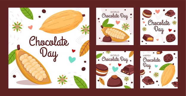 Chocolate Day Instagram Post Templates – Free Download