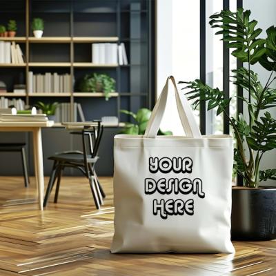 Eco-Friendly White Bag Mockup on Modern Design Background – Free Download