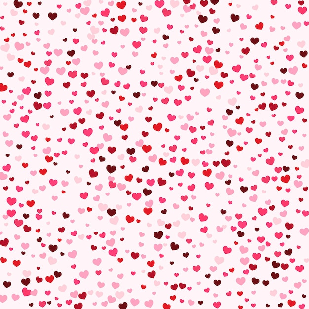 Valentine’s Day Background with Heart Patterns – Free Download