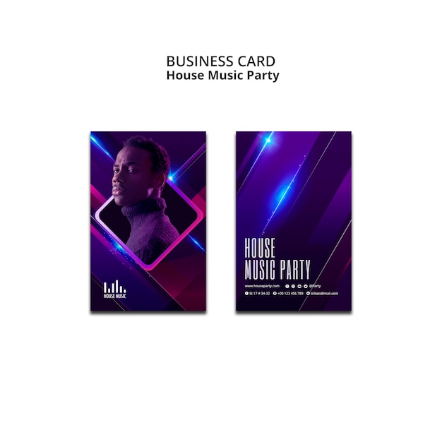 House Music Party Template Design – Free Stock Photo for Download