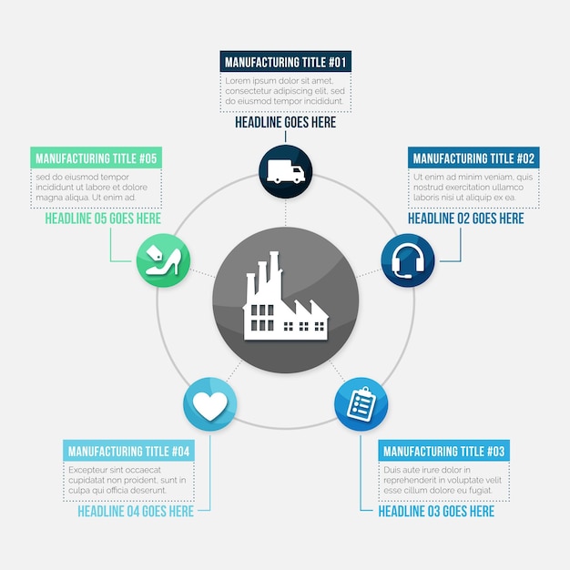 Manufacturing Infographic Template – Free Download