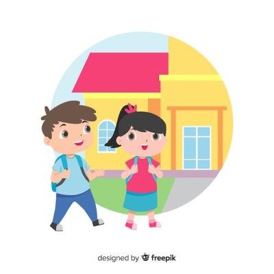 Cartoon Children Back to School – Free Download, Download Free Stock Photo