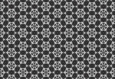 Black and White Abstract Floral Pattern – Free Stock Photo for Download