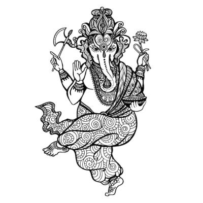 Dancing Ganesha Icon – Free Download Stock Photo