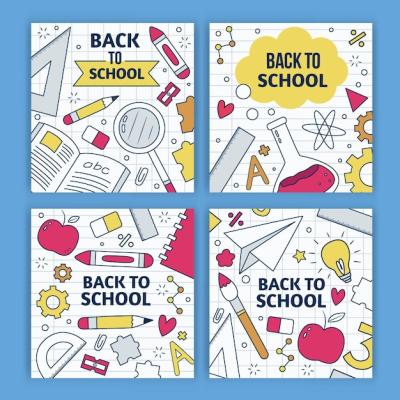 Back to School Card Template – Download Free Stock Photo