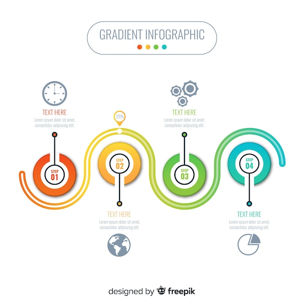 Infographic Steps Concept – Free Stock Photo for Download