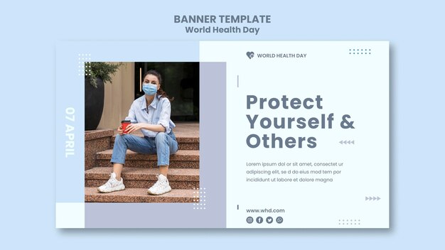 World Health Day Banner – Free Download, Free Stock Photo