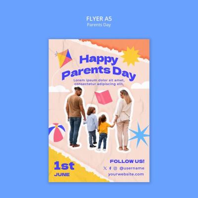 Parents Day Celebration Template – Download Free Stock Photo