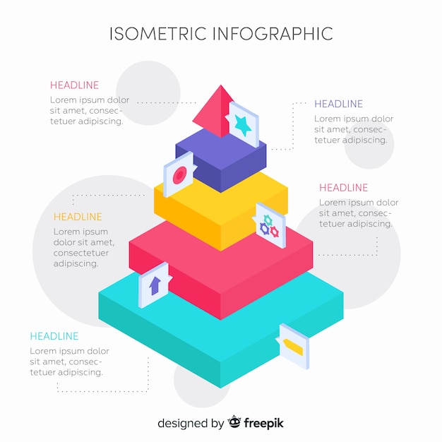 Isometric Infographic Template – Free Download