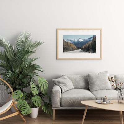 Living Room Photo Frame Mockup – Free Download