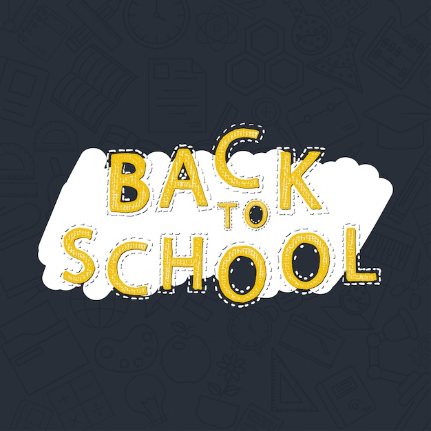 Back to School Design Element Vector – Free Download