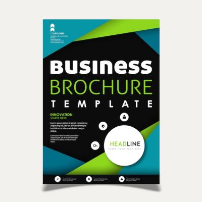 Colorful Vector Business Brochure Template Design – Free Download