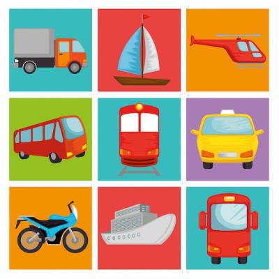 Transport Vehicles Set – Free to Download High-Quality Vector Templates