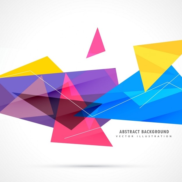 Dynamic Abstract Background Featuring Colorful Polygonal Shapes – Free Download