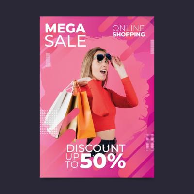 Gradient Vertical Sale Poster Template Photo – Free Download