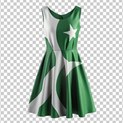 Pakistani Flag Dress Isolated on Transparent Background – Free Download