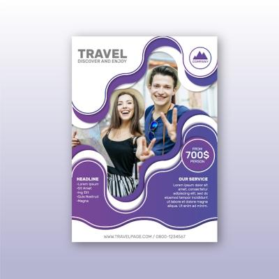 Travel Poster Template Design – Download Free Stock Photo