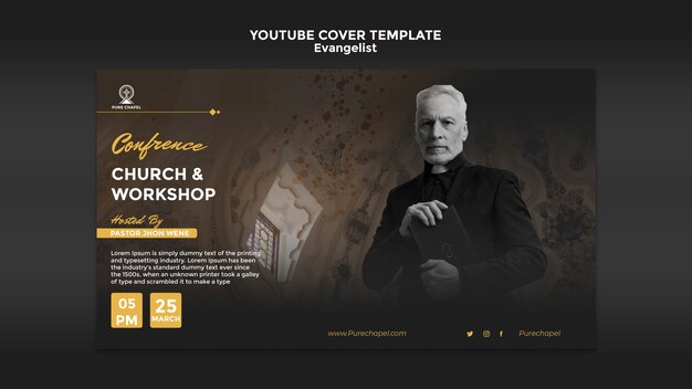 Realistic Evangelist Design Template – Free Download