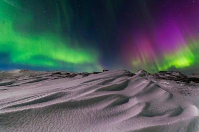 Northern Lights over the Arctic Ocean – Free Stock Photo, Download Free