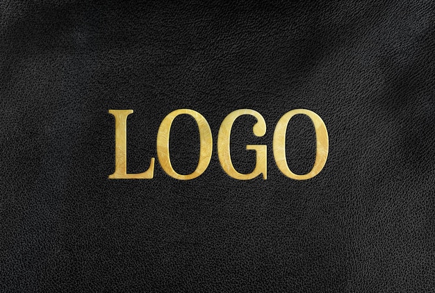 Luxury Branding Sign Logo Mockup Front View – Free to Download