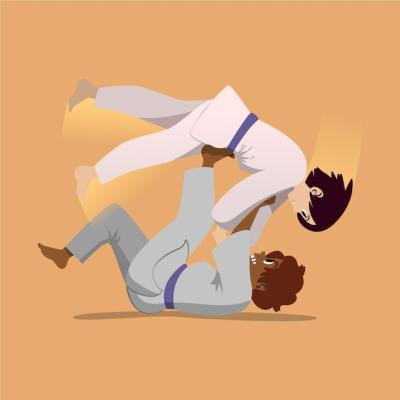 Jiu-jitsu Athletes in Action – Download Free Stock Photo