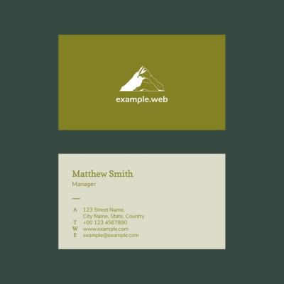 Minimal Business Card Template PSD for Travel Agency – Free Download