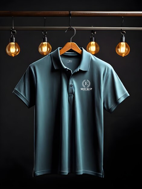 PSDs Editable Male Polo Design T-Shirt Mockup – Free Download