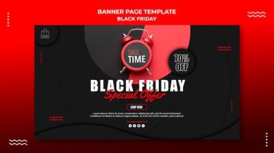 Horizontal Banner for Black Friday Sale – Free to Download