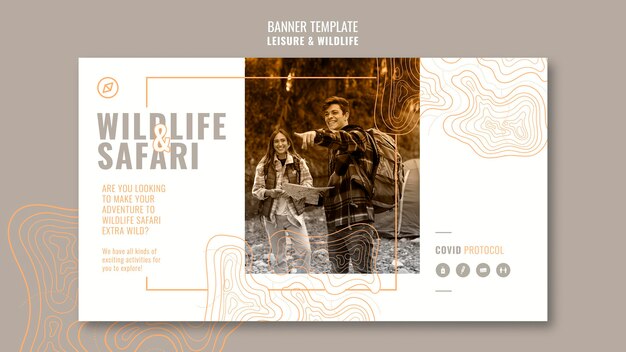 Leisure and Wildlife Banner Template – Free Download