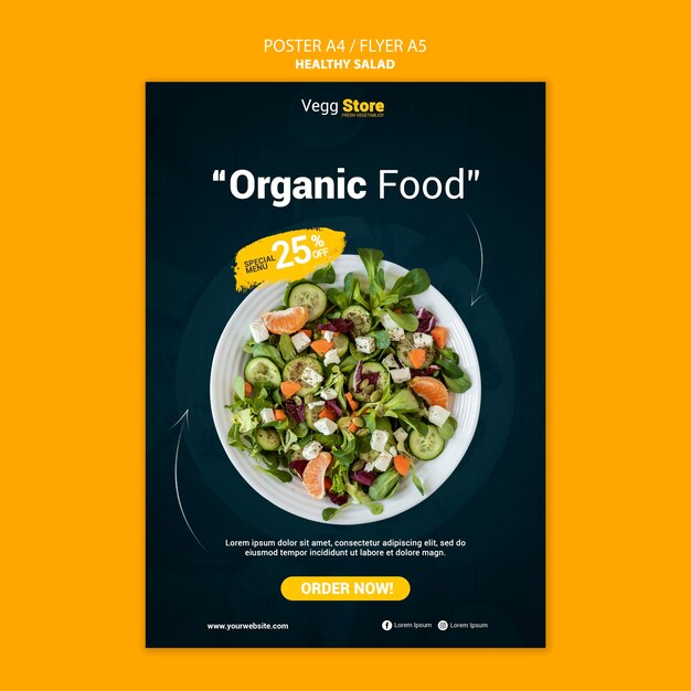 Healthy Salad Print Template – Free Download