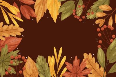 Flat Background for Autumn – Free Download