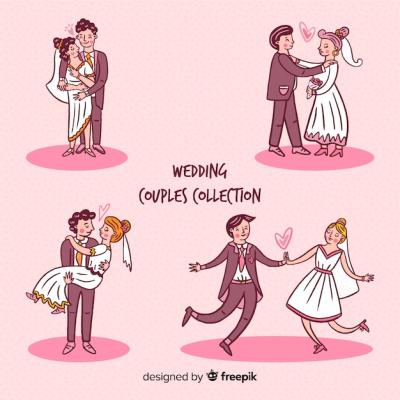 Wedding Couple Collection – Download Free Stock Photo