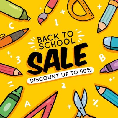 Hand Drawn Back to School Sales – Free Download