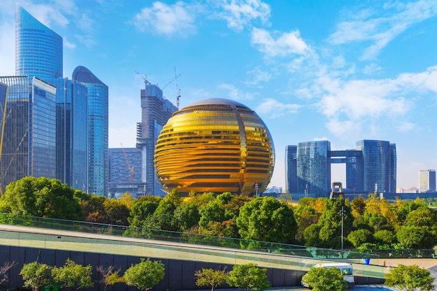 Panoramic View of Shanghai’s Outdoor City Path – Free Download