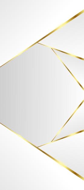 Geometric Golden Lines on White Background – Free to Download